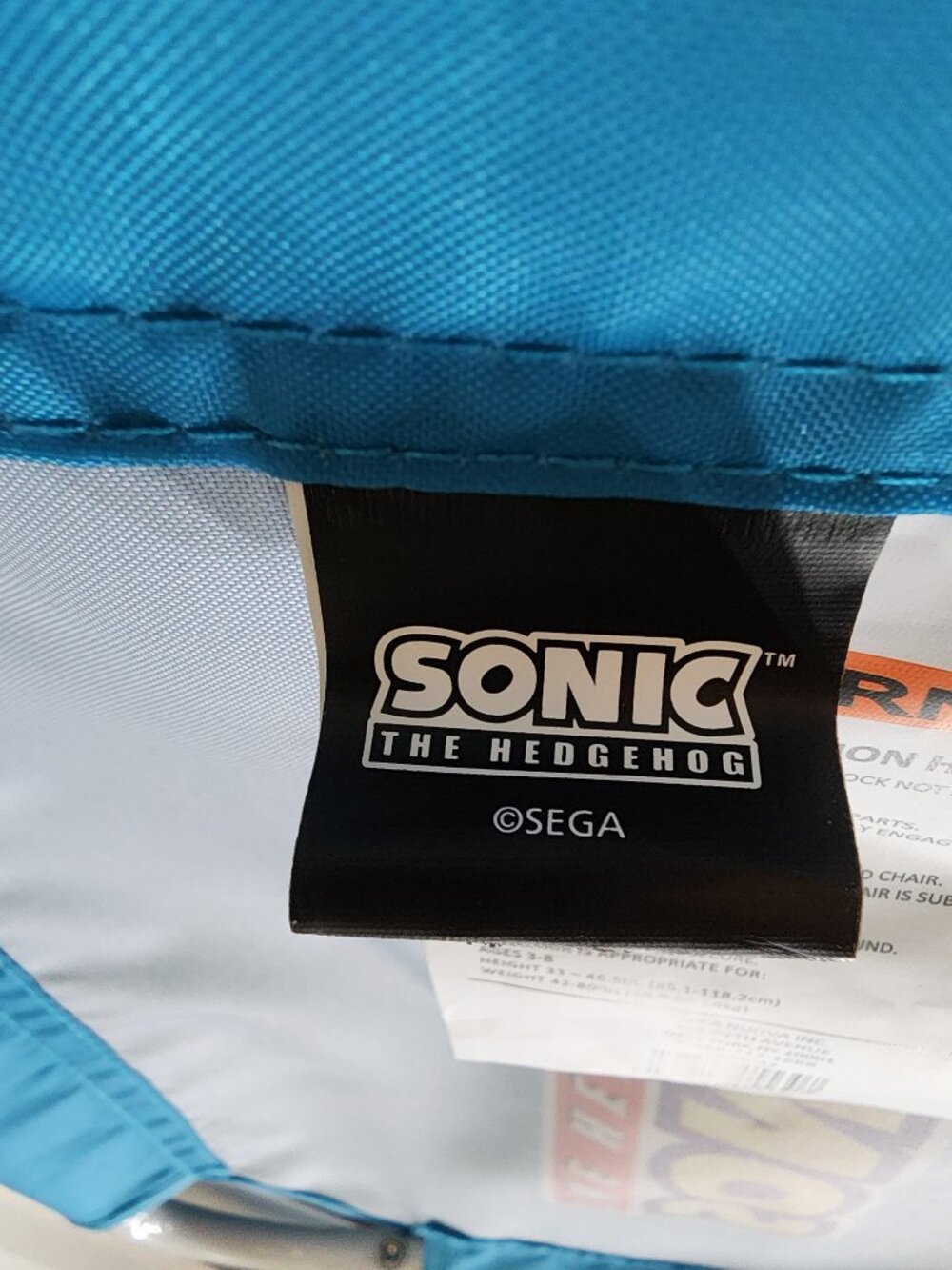 Sonic the Hedgehog Kids Folding Beach Chair w/ Umbrella - Picture 13 of 16
